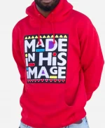 Made In His Image Red Hoodie