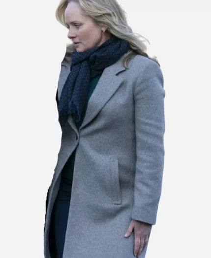 Marley Shelton Tv Series Tracker Season 01 Erika Kennedy Grey Wool Coat