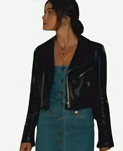 Matthew Black Biker Leather Jacket