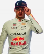 Max Verstappen F1 Grand Prix of Mexico Practice 2025 White Pullover Sweatshirt