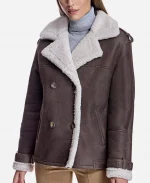Maximilian Double Breasted Shearling Jacket