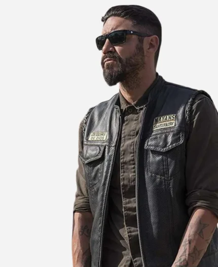 Mayans M.C Angel Reyes Leather Vest