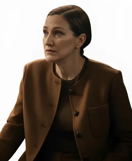 Mayor of Kingstown Edie Falco Brown Jacket