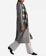 Melissa Barrera The Copenhagen Test Season 01 Michelle Grey Trench Coat