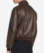 Men's Balenciaga Taxi Dark Brown Leather Jacket