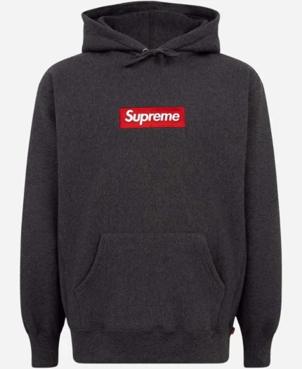 Men's Supreme Box Logo Black Pullover Hoodie