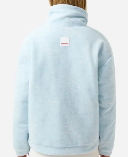 Millie Bobby Brown Ice Blue Bomber Jacket