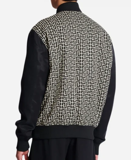 Monogrammed Patches Varsity Jacket