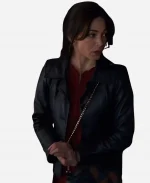 Murder in a Small Town Kristin Kreuk Black Leather Jacket