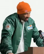 Myles Garrett Cleveland Browns Gatorade Green Varsity Jacket