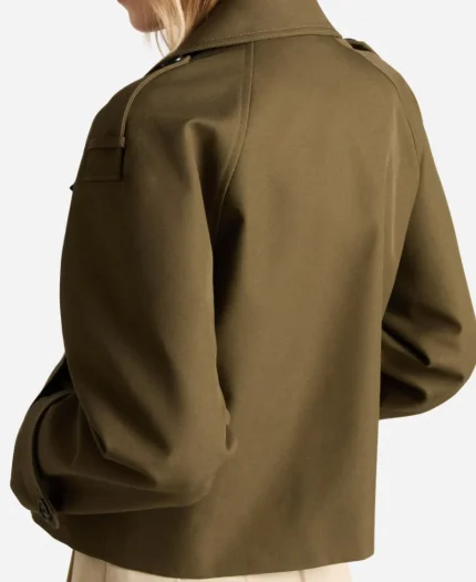 Nansi Nsue Frauds S01 Green Cropped Coat