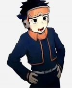 Naruto Kid Obito Uchiha Blue Open Jacket