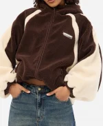 Neovision Gravity Sherpa Brown Hooded Jacket