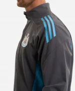 Newcastle United Adidas Players Range All Weather Jacket - Grey