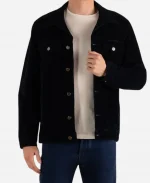 Nick Jonas The Tonight Talk Show Season 13 Blue Suede leather Jacket