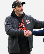 Nike Kevin Stefanski NFL Cleveland Browns Coach 2025 Full-Zip Bomber Jacket