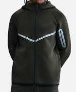 Nike Tech Windrunner Dark Green Full Zip Hoodie