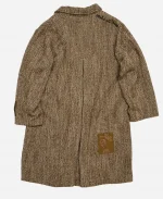 Nissan Stadium KC Chiefs Vs Titans Nashville Travis Kelce Brown Wool Coat