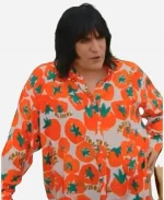 Noel Fielding Presenter The Great British Bake Off Season 16 Tomato Print Shirt
