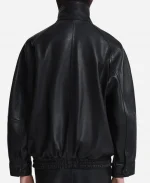 Nour Hammour Ariste Fluid Black Leather Jacket