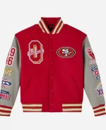 OVO 49ers Varsity Jacket - Red