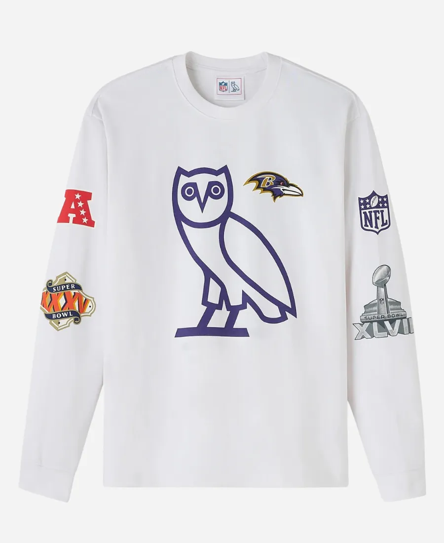 OVO Baltimore Ravens Long-Sleeve T-Shirt OVO Baltimore Ravens Long-Sleeve T-Shirt
