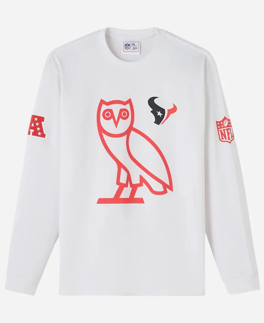 OVO Houston Texans Long-Sleeve T-Shirt OVO Houston Texans Long-Sleeve T-Shirt