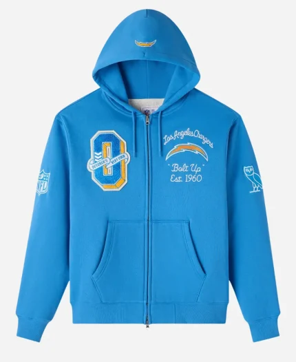OVO Los Angeles Chargers Waffle Lined Hoodie
