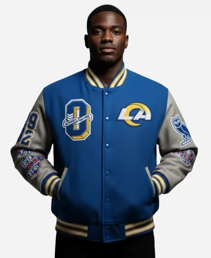 OVO Los Angeles Rams Varsity Jacket