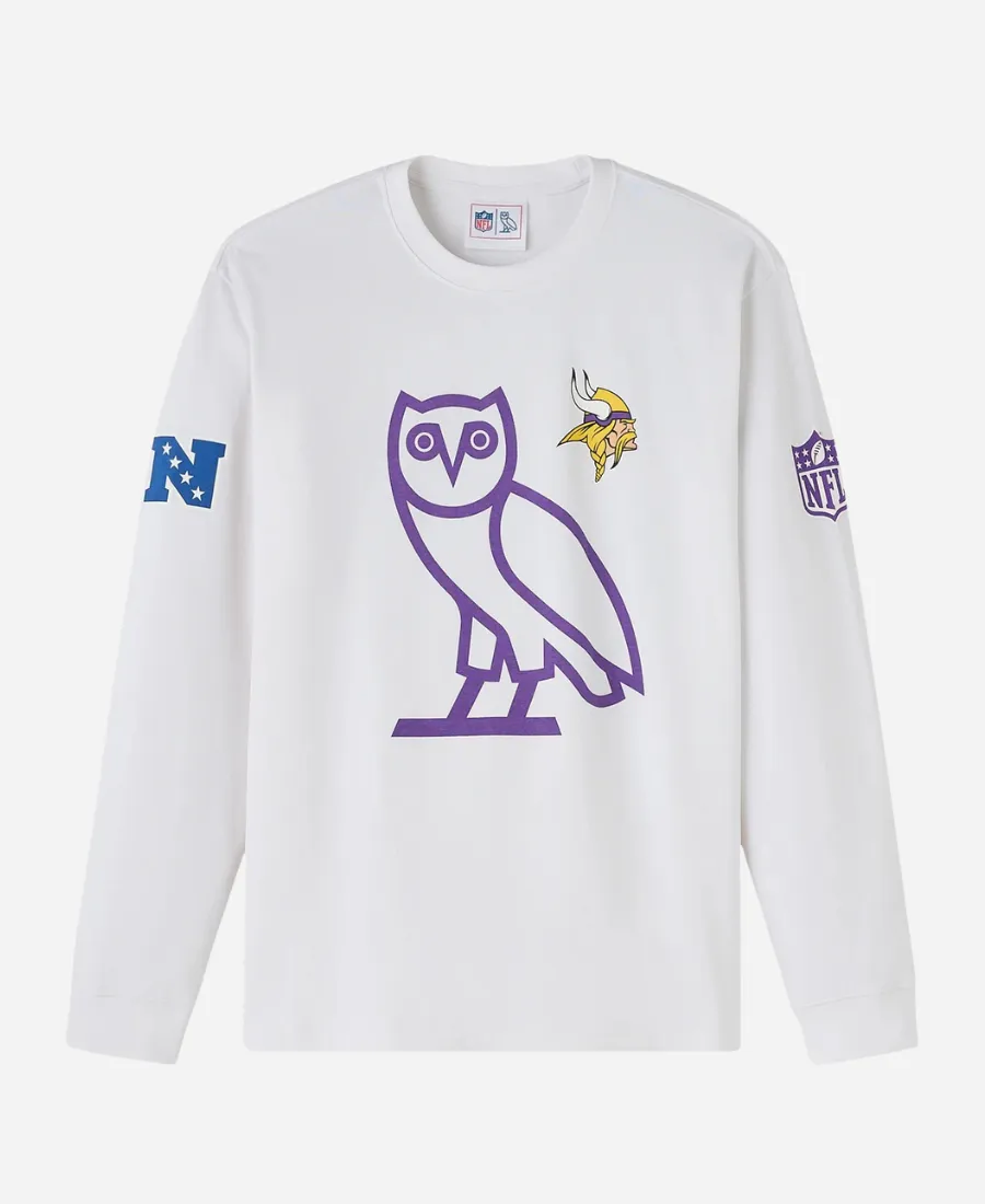 OVO Minnesota Vikings Long-Sleeve T-Shirt OVO Minnesota Vikings Long-Sleeve T-Shirt
