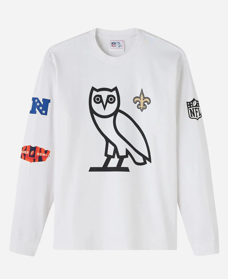 OVO New Orleans Saints Long-Sleeve T-Shirt OVO New Orleans Saints Long-Sleeve T-Shirt