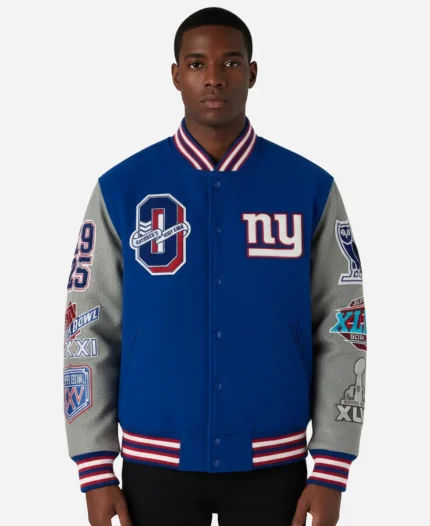 OVO New York Giants Varsity Jacket