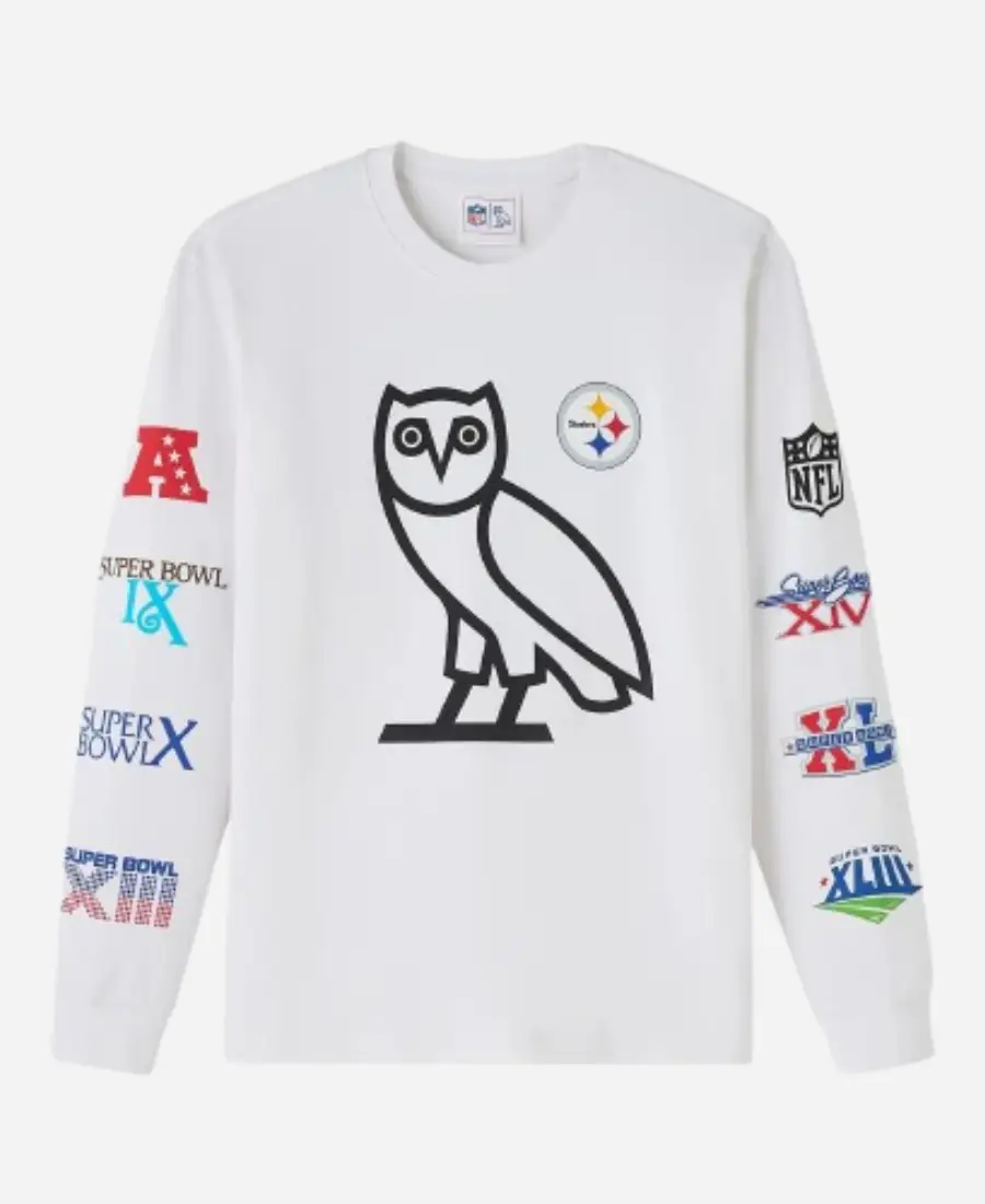 OVO Pittsburgh Steelers Long-Sleeve T-Shirt OVO Pittsburgh Steelers Long-Sleeve T-Shirt