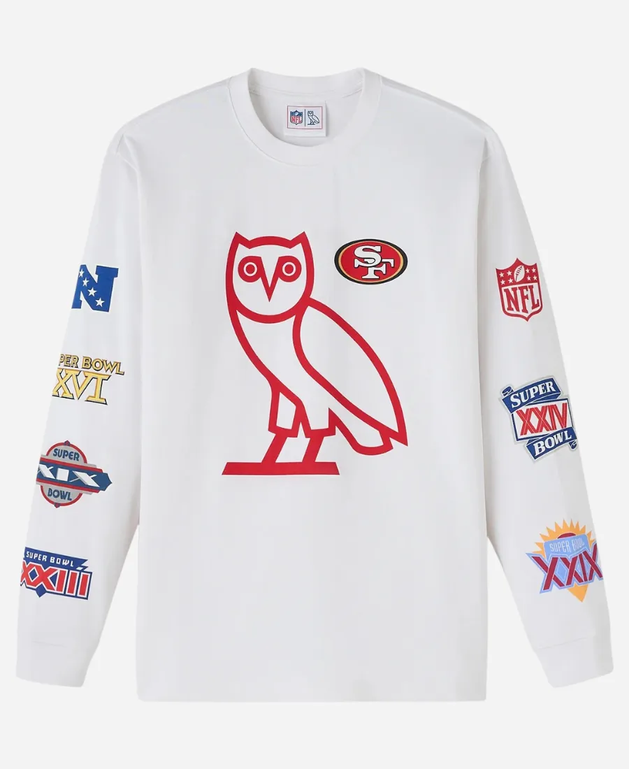 OVO San Francisco 49ers Long-Sleeve T-Shirt OVO San Francisco 49ers Long-Sleeve T-Shirt