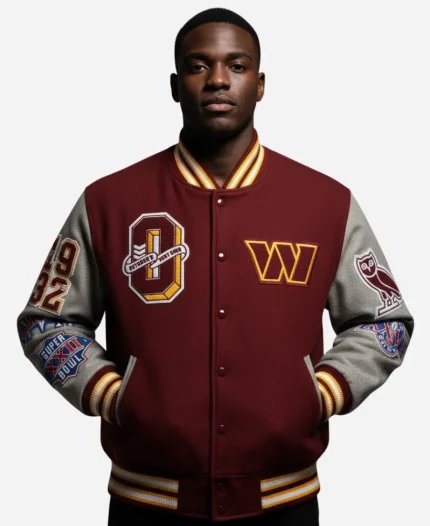 OVO Washington Commanders Varsity Jacket