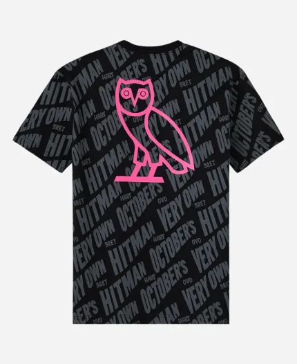 OVO x WWE Bret Hart The Hitman T-Shirt - Black