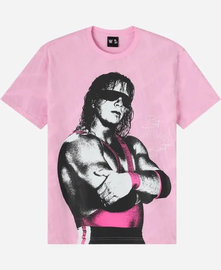 OVO x WWE Bret The Hitman Hart Pink T-Shirt