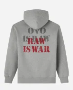 OVO x WWE RAW IS WAR Heather Grey Hoodie