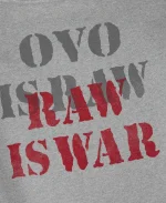 OVO x WWE RAW IS WAR Hoodie - Heather Grey