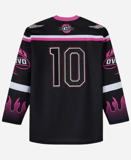 OVO x WWE The Hitman Hockey Jersey - Black