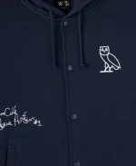 Octobers Very Own x WWE Stone Cold 316 Night Owl Navy Hooded Fleece Jacket