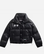 Off Season Broncos Faux Leather Puffer Jacket