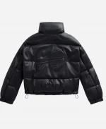 Off Season Buffalo Bills Faux Leather Black Puffer Jacket