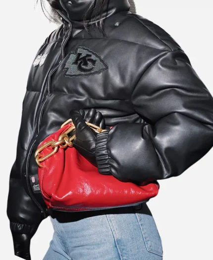 Off Season Kansas City Chiefs Faux Leather Puffer Jacket