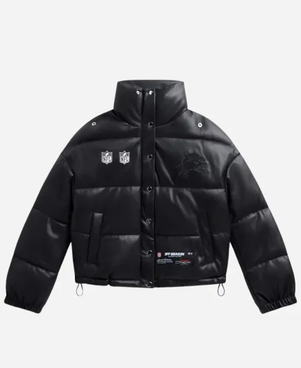 Off Season Lions Faux Leather Puffer Jacket