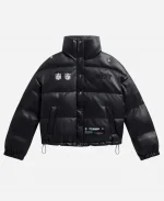 Off Season New York Jets Faux Leather Black Puffer Jacket