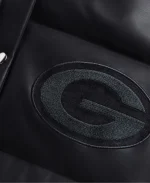 Off Season Green Bay Packers Faux Leather Puffer Jacket