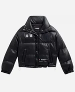 Off Season Pittsburgh Steelers Faux Leather Puffer Jacket