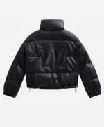 Off Season Washington Commanders Faux Leather Black Puffer Jacket