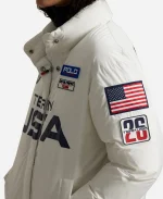 Olympic Team USA 2026 Graphic Down Jacket - White